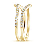Flair Nested Diamond Ring Stack (1/3 ct. tw.) Yellow Gold 18k Wedding Band