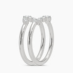 Aria Nested Contoured Diamond Ring Stack (1/3 ct. tw.) White Gold 18k Wedding Band