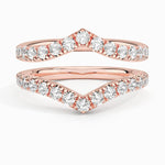 Flair Nested Lab Diamond Ring Stack (7/8 ct. tw.) Rose Gold 18k Wedding Band