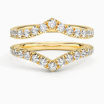 Flair Nested Lab Diamond Ring Stack (7/8 ct. tw.) Yellow Gold 18k Wedding Band
