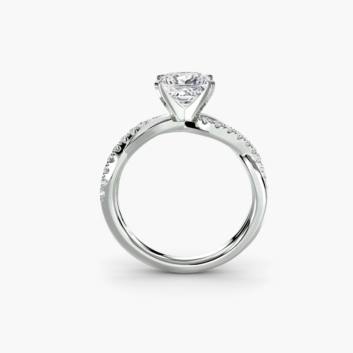 The Emerald Twist Pave Setting
