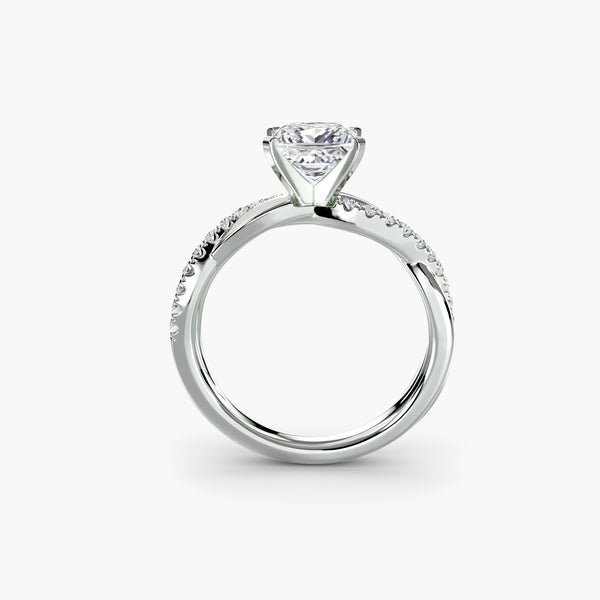 The Emerald Twist Pave Setting
