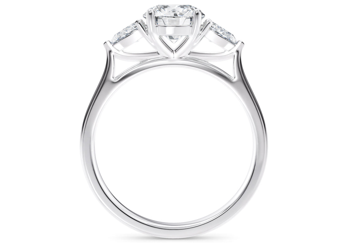 Barcelona Trilogy Platinum Round Engagement Ring