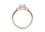 Gaia Vintage Rose Gold 18k Round Engagement Ring