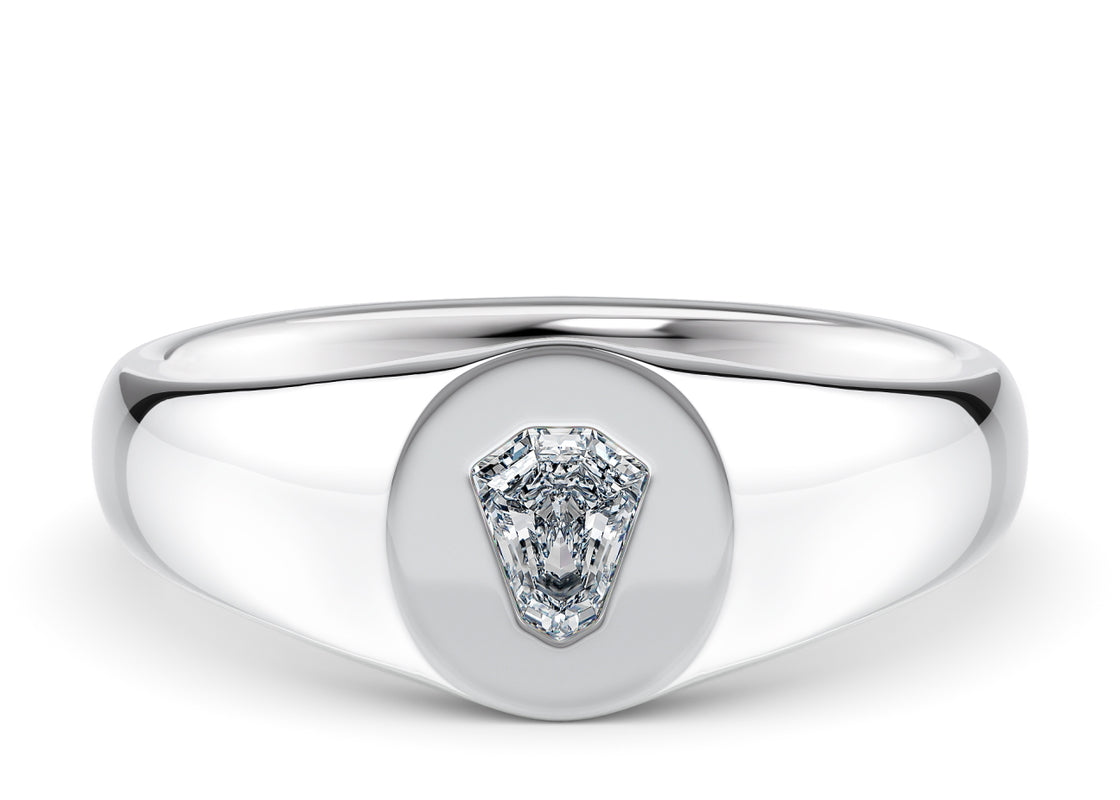 Evander White Gold 18k Wedding Band