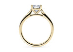 Victoria Diamond Band Yellow Gold 18k Cushion Engagement Ring