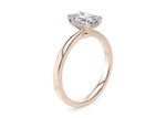 Starlight Solitaire Rose Gold 18k Radiant Engagement Ring