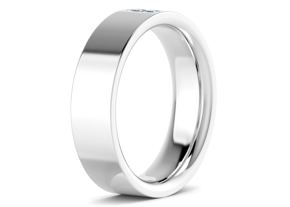 Jakob White Gold 18k Wedding Band
