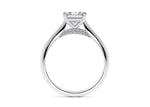 Iris Solitaire Platinum Princess Engagement Ring