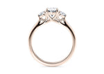 Valencia Trilogy Rose Gold 18k Oval Engagement Ring
