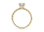 Ascot Solitaire Yellow Gold 18k Round Engagement Ring