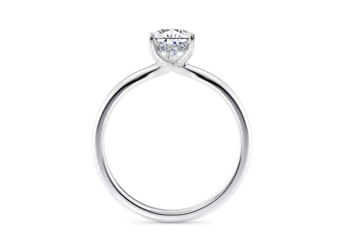 Paloma Solitaire Platinum Pear Engagement Ring