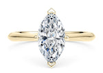 Iris Solitaire Yellow Gold 18k Marquise Engagement Ring