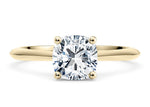Hope Solitaire Yellow Gold 18k Cushion Engagement Ring
