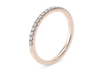Vogue Rose Gold 18k Half Set Eternity Ring