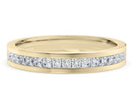 Allya Yellow Gold 18k Half Set Eternity Ring