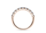 Regent Asscher Half Set Rose Gold 18k Natural Eternity Ring