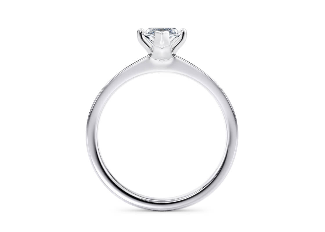 1477 Classic Solitaire Platinum Marquise Engagement Ring