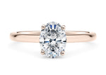 Paloma Solitaire Rose Gold 18k Oval Engagement Ring