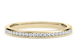 Adarna Yellow Gold 18k Half Set Eternity Ring
