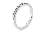 Paragon White Gold 18k Half Set Eternity Ring