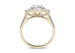Barcelona Trilogy Yellow Gold 18k Radiant Engagement Ring
