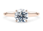 Estella Solitaire Rose Gold 18k Round Engagement Ring