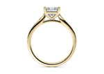 Victoria Diamond Band Yellow Gold 18k Princess Engagement Ring