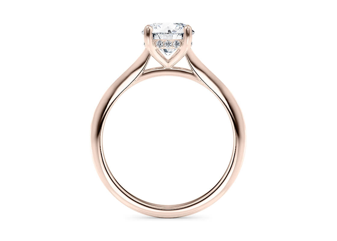 Hope Solitaire Rose Gold 18k Round Engagement Ring