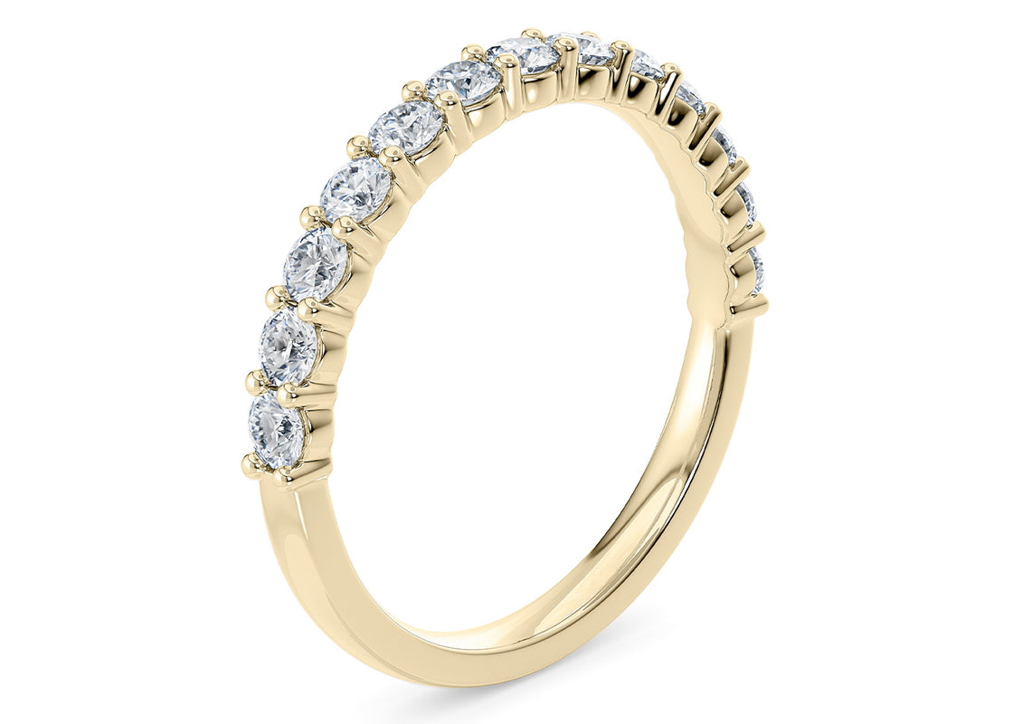 Akinia Yellow Gold 18k Full Set Natural Eternity Ring