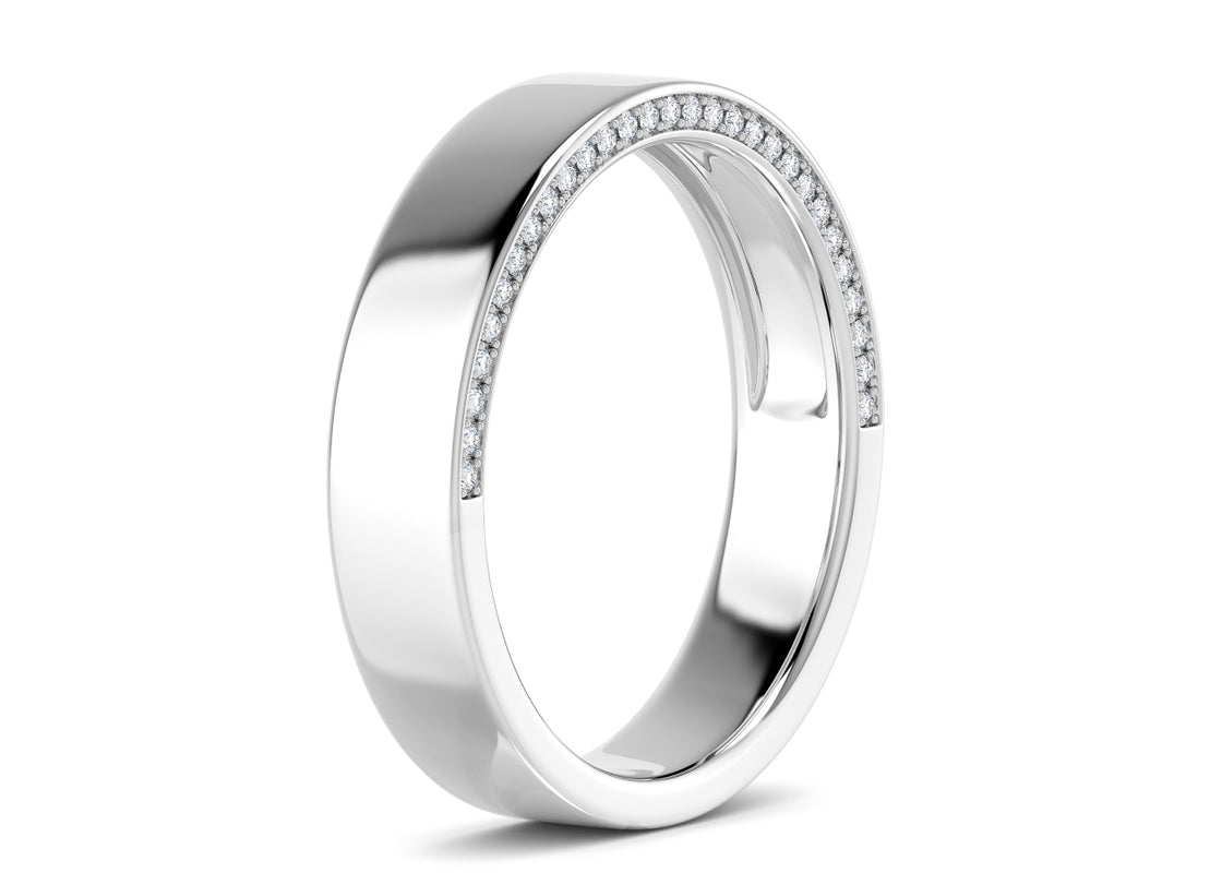 Alexander White Gold 18k Lab Grown Wedding Band