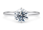 Allure Solitaire Platinum Round Engagement Ring
