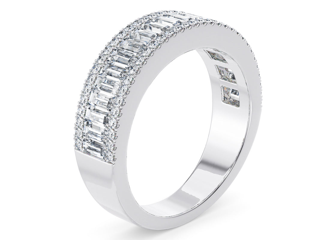 Anastasia White Gold 18k Full Set Natural Eternity Ring