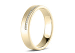 Andreas Brushed  Yellow Gold 18k Lab Grown Wedding Band