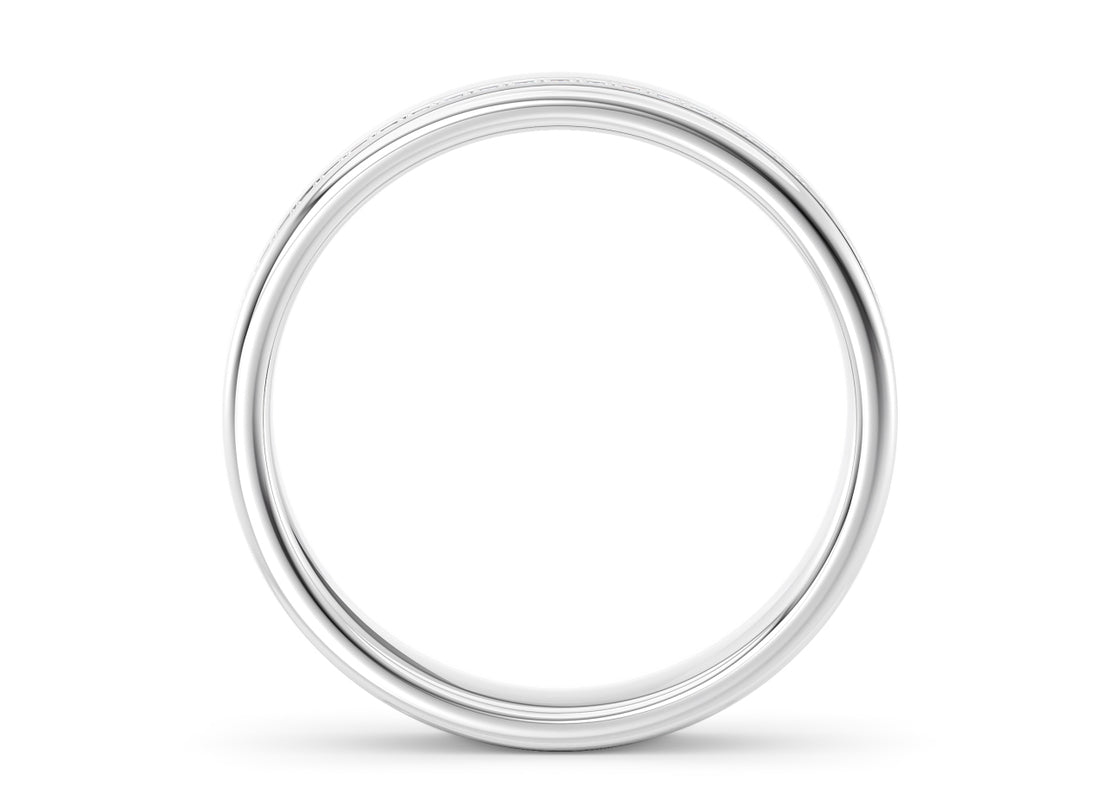 Andreas White Gold 18k Lab Grown Wedding Band