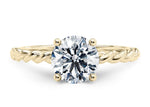 Ascot Solitaire Yellow Gold 18k Round Engagement Ring