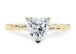 Ascot Solitaire Yellow Gold 18k Heart Engagement Ring