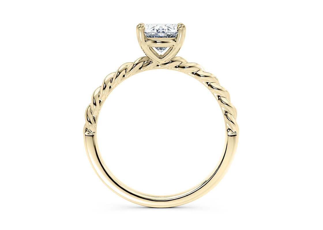 Ascot Solitaire Yellow Gold 18k Oval Engagement Ring