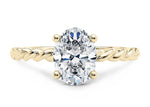Ascot Solitaire Yellow Gold 18k Oval Engagement Ring