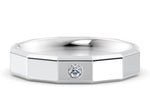 Atlas White Gold 18k Wedding Band