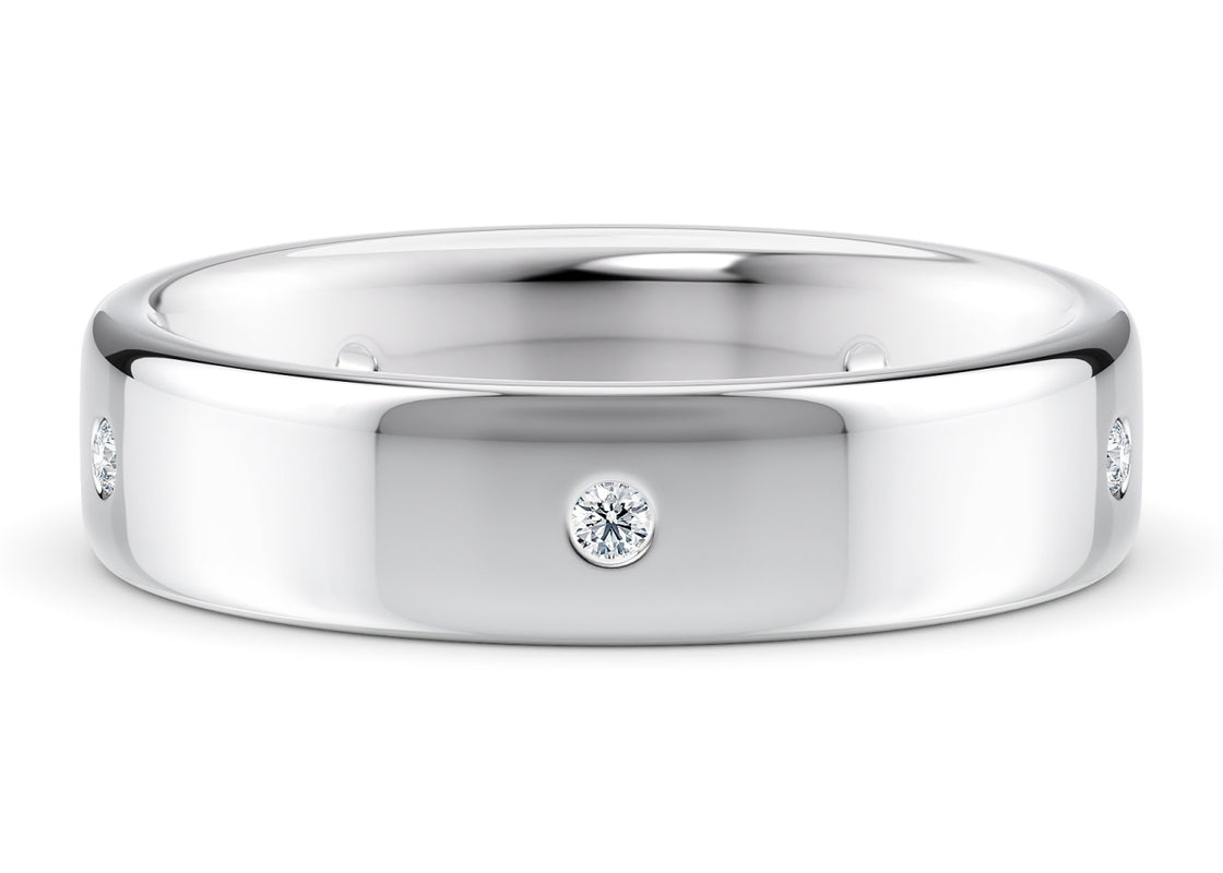 Augustus White Gold 18k Wedding Band