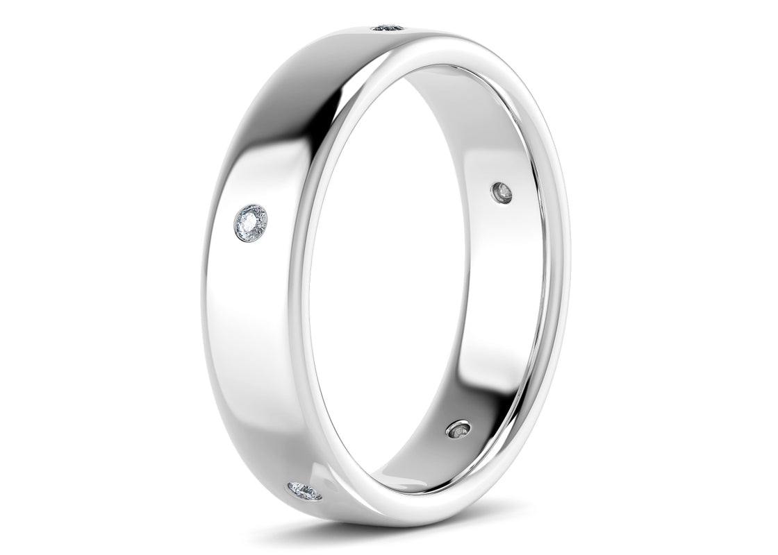 Augustus White Gold 18k Wedding Band