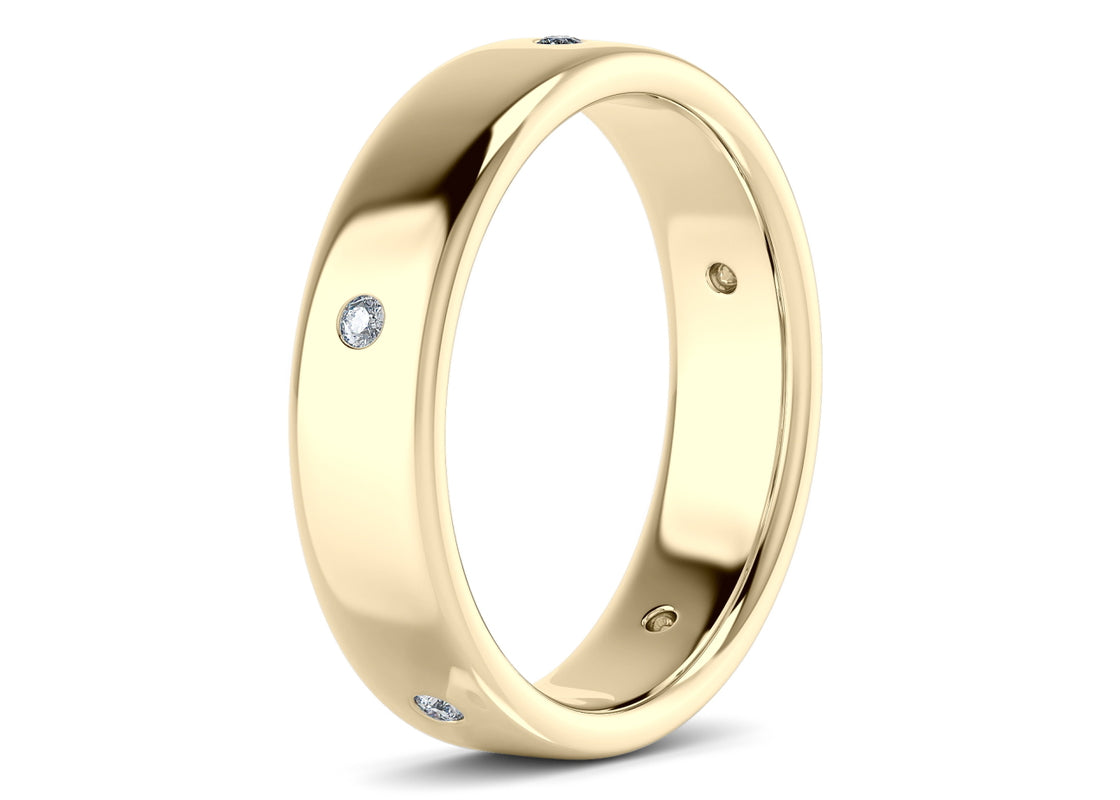 Augustus Yellow Gold 18k Wedding Band