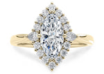Hampstead Halo Yellow Gold 18k Marquise Engagement Ring