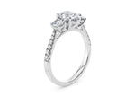 Lisbon Trilogy Platinum Oval Engagement Ring