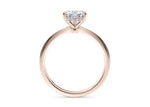 Starlight Solitaire Rose Gold 18k Heart Engagement Ring