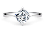 Starlight Compass Solitaire Platinum Cushion Engagement Ring