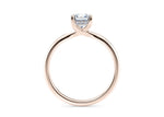 Paloma Solitaire Rose Gold 18k Asscher Engagement Ring