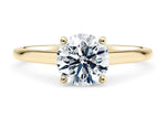 Estella Solitaire Yellow Gold 18k Round Engagement Ring