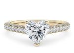 Bloomsbury Vintage Yellow Gold 18k Heart Engagement Ring
